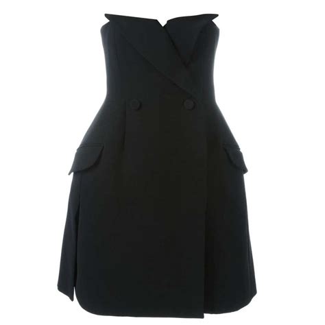 dior strapless tuxedo dress|christian Dior dresses.